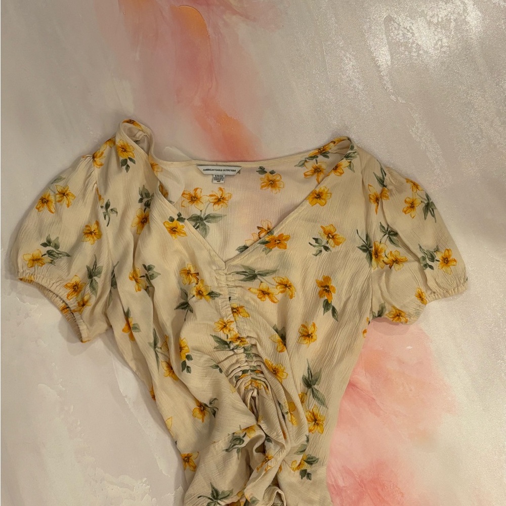 Floral Cream Top